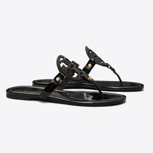 Tory Burch Miller Sandal Black Patent
